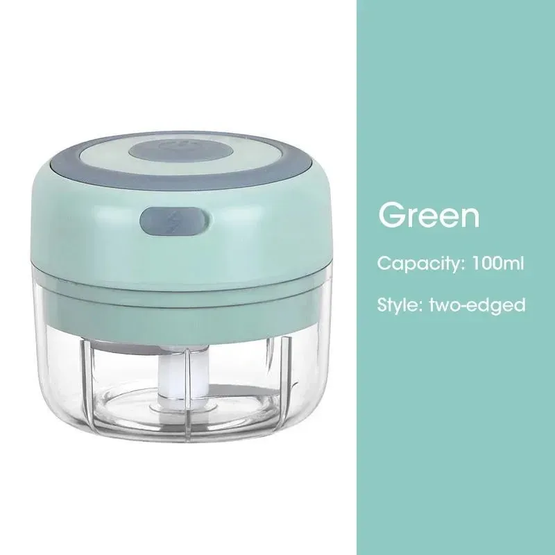 Electric Garlic Chopper 100/250ML Mini Portable Veggie Chopper Garlic Grinder Masher Onion Chopper Blender to Vegetable — image 11