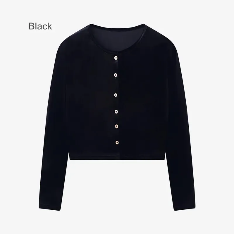 AS 2024 Fall- winter velvet woman clothes adjustable strap dress + basic tops + cardigan + sleeveless dress (ship out in 1 day) — image 16