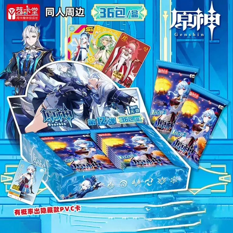 Game Genshin impact Card Anime TCG Collection Pack Booster Box Rare SSR Anime Collectible Card Family Table Game Card Toy — image 21