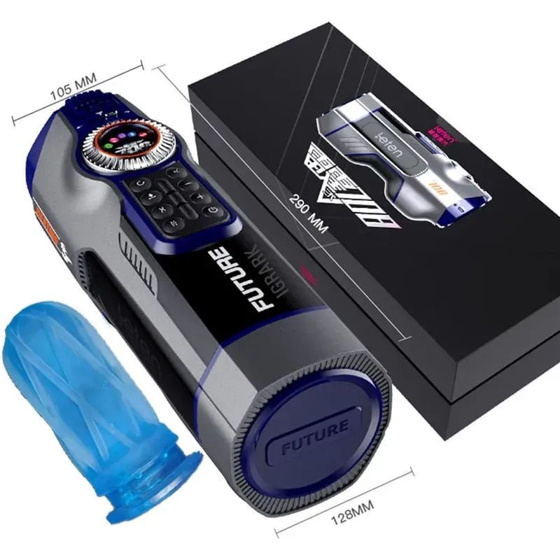 Leten 708-III Quiet Vibrator Heating Moaning USB Charging Automatic Telescopic Male Masturbation Vagina Pussy Sex Toys for Men — image 6