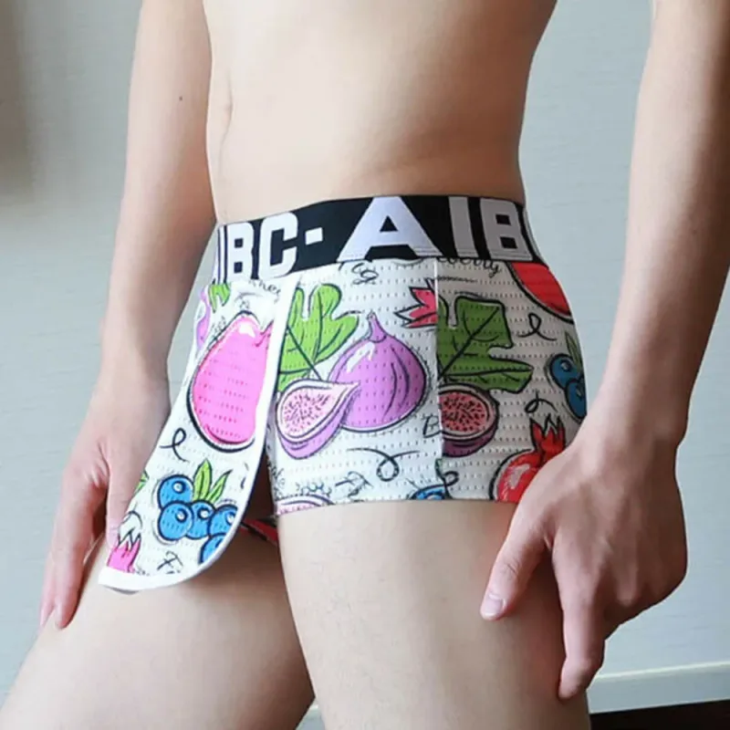 Seluar Boxer Seluar Dalam Seluar Dalam Seluar Dalam Pakaian Kapas+Spandex Terbuka Jenama Baru Fesyen Bekalan Bergaya Sesuai — image 20