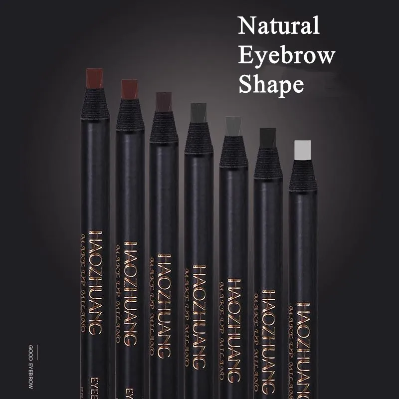 Hard Microblading Eyebrow Pen Natural Wild Brows Eye Brow Definer Enhancers Pencil Waterproof Long Lasting — image 6