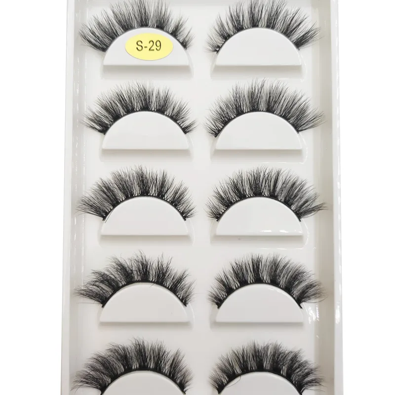 30 Style 5 Pairs Natural Eye Lashes Mink Lashes Handmade Fluffy Lashes 3D False Eyelashes Makeup Faux Cils Maquiagem Cilios — image 42