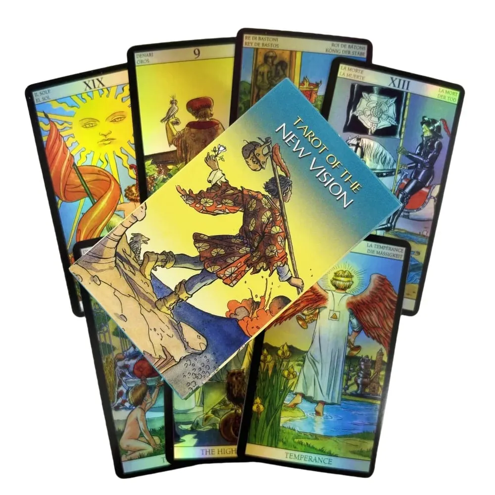 Tarot of New Vision Deck Laser Edition Game Cards English Divination Edition Board Playing Games With Guidebook — image 4