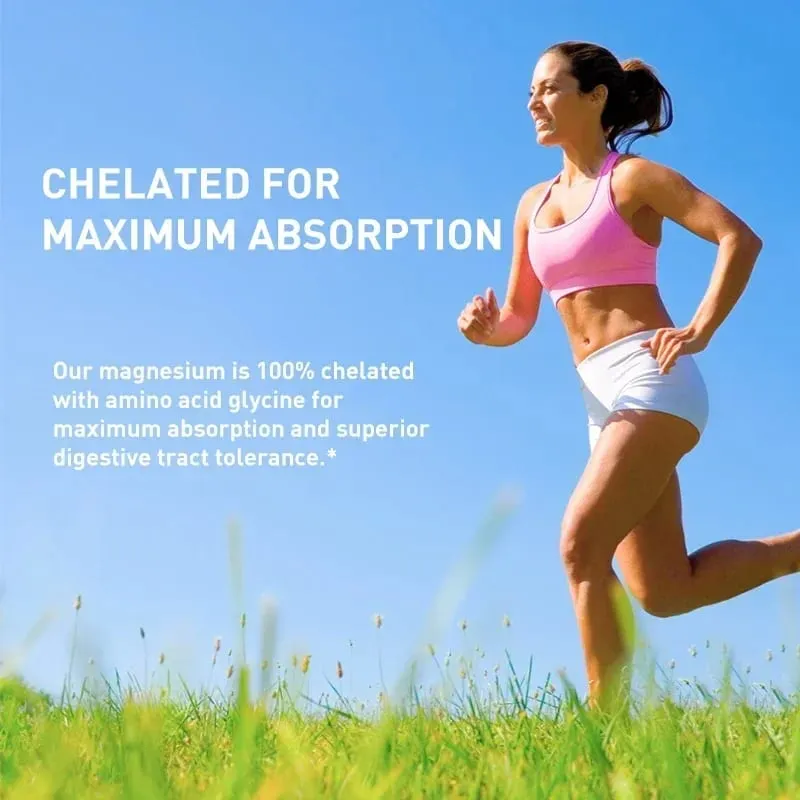 Magnesium Glycinate - Support Nerve Heart and Muscle Health Helps with Stress Sleep Quality Support Muscles Recovery — image 3