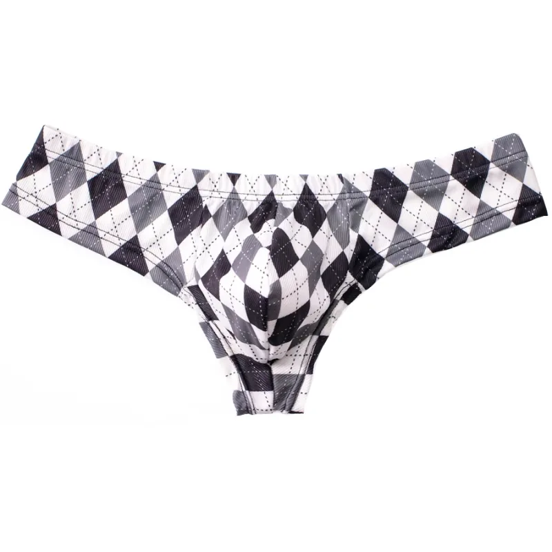 4pcs Breathable Plaid Thin Sexy Man's Underwear Briefs Quick-drying Men's Briefs Bikini Gay Underwear Men's lingerie Sexi Y32 — image 6
