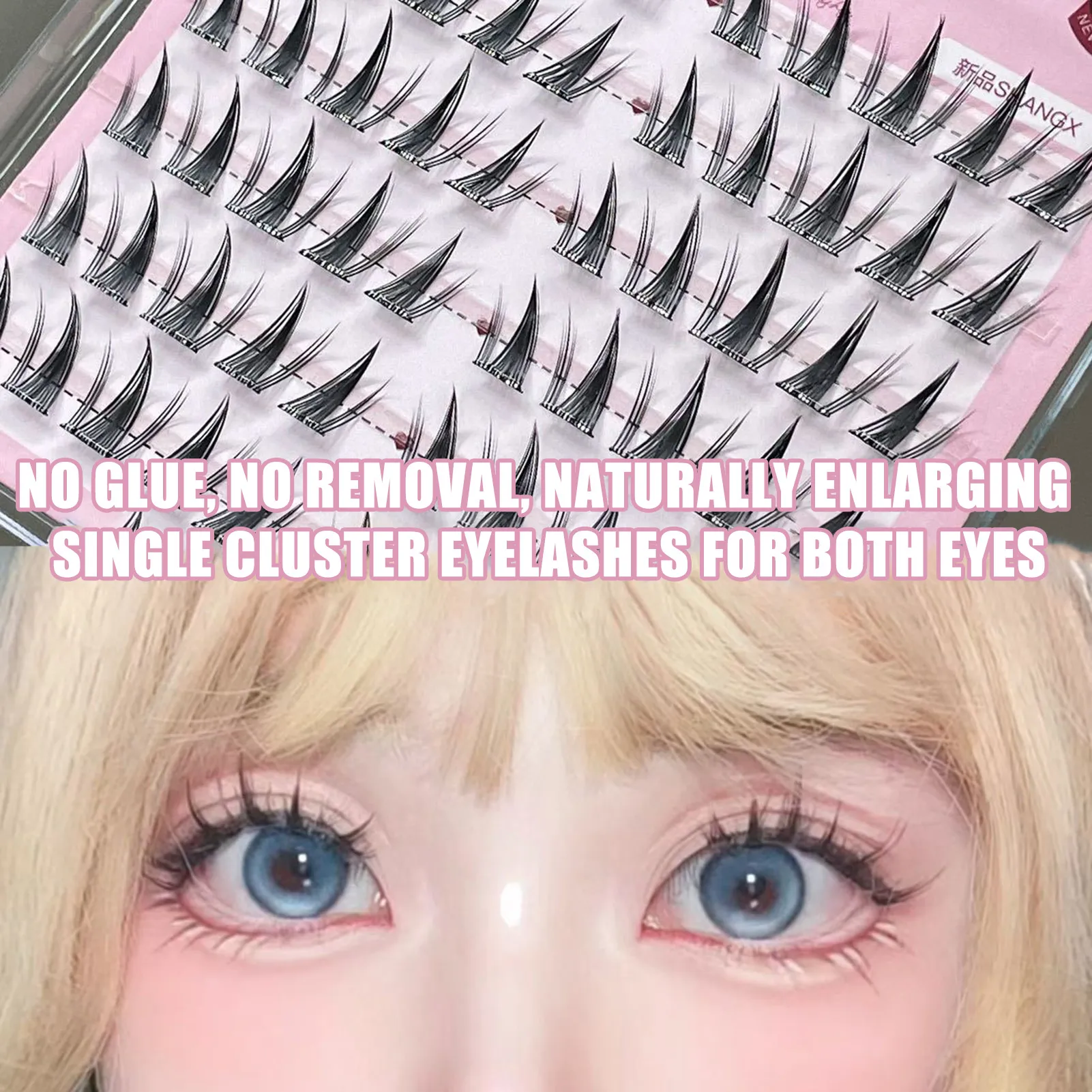 Natural DIY Lash Extension Manga Korean Style 11-13mm DIY W Shaped Cluster Segmented Lashes for Eye Makeup Eyelashes Supplies — image 6
