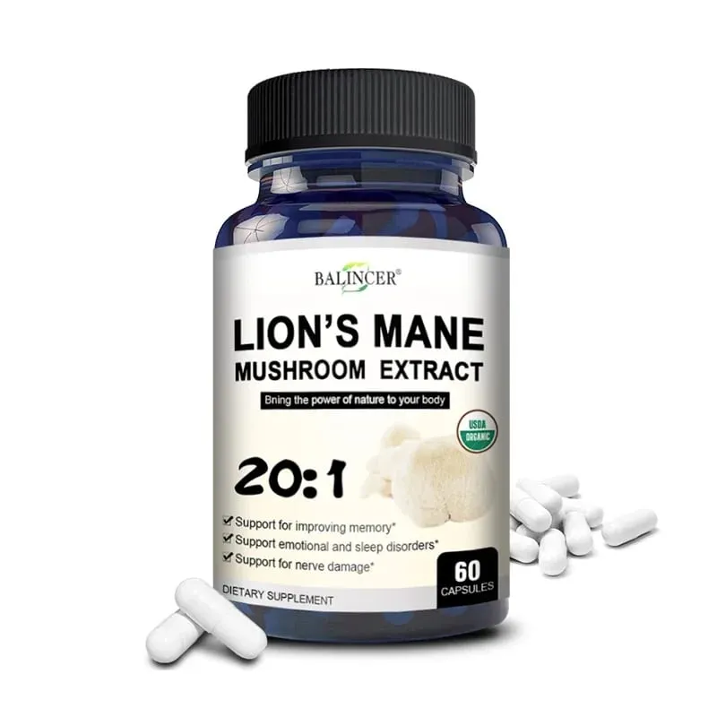 Lion's Mane - Nootropic Brain Memory & Boosts Immune System & Stress Relief Mood and Sleep Health Fights Stress Non-GMO — image 9