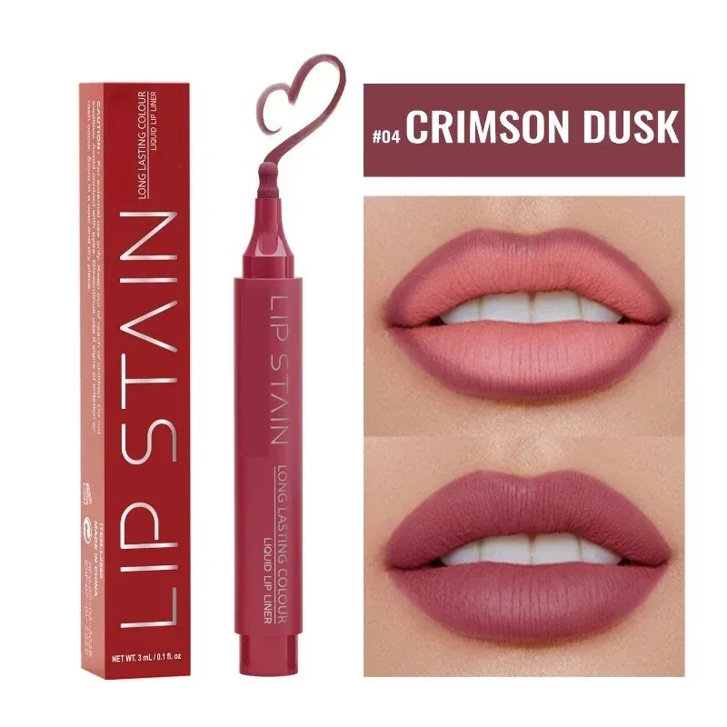 6 Colors Liquid Lip Liner Pencil Long Lasting Nude Lipstick Matte Lip Liner Stick Non-stick Cup Natural Lips Contour Pen Makeup — image 10