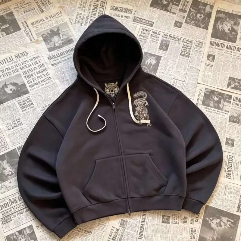 Vintage Bearพิมพ์Hoodieผู้ชายRetroลายสก๊อตสีเขียวPatch Pullover Hooded Sweatshirt Casual Streetwearเสื้อแขนยาวผู้หญิงHoodies Top — image 9