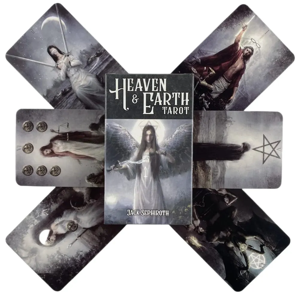 Hett säljande Heaven Earth Tarot Fritid Underhållning Kort Familjesammankomst Spådomslek Tarotbräde Spela spelkort — image 4