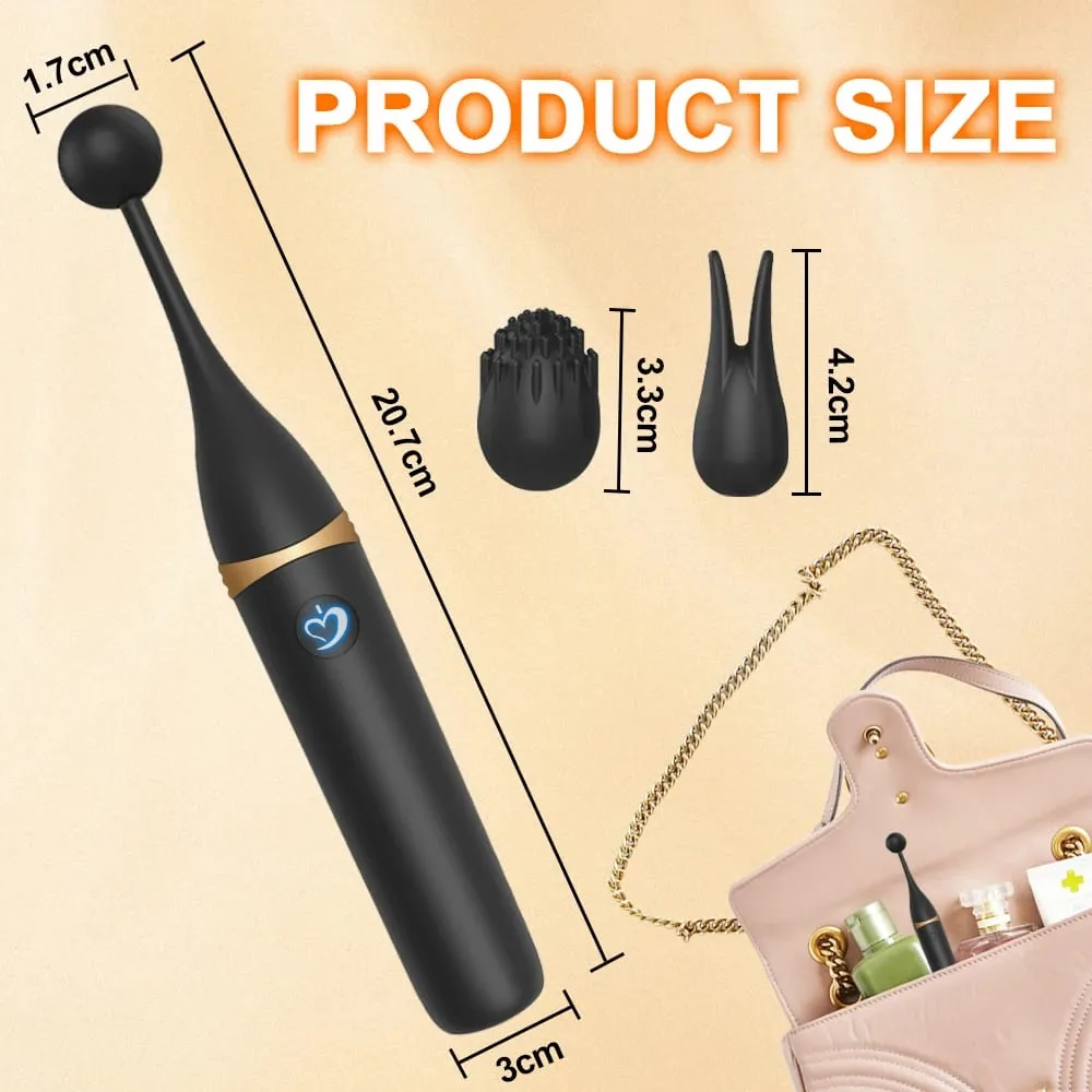 Powerful 10 Frequency Clitoral Stimulation G-spot Vibrator 3 Replacement Head Masturbation Massager Female Adult Sex Toys