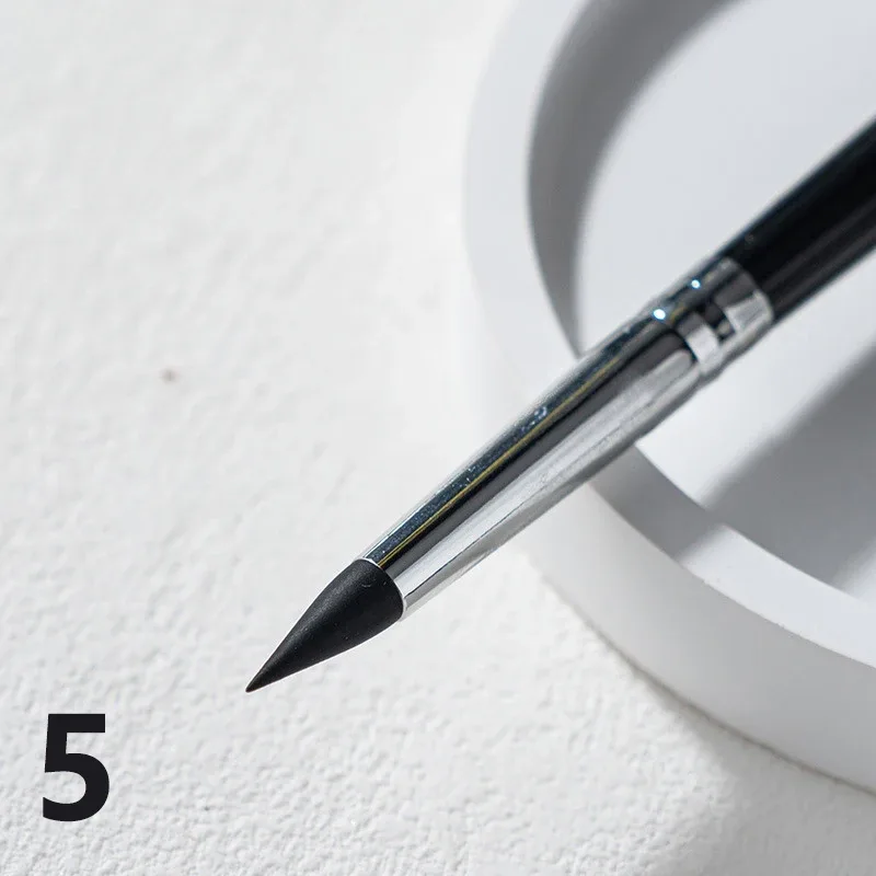 Black Silicone Eyeliner Brush Blade Multi-purpose Eyebrow Lipstick Brushes Easy To Use Nail Painting Pen Eyes Shaping Makeup — image 11