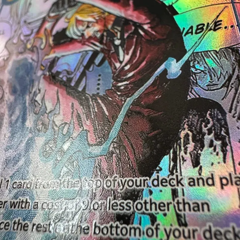 Anime One Piece Japanese English Version OPCG Comics Replica Shanks Rayleigh Nika Luffy Buggy Enel Game Anime Collection Cards — image 5