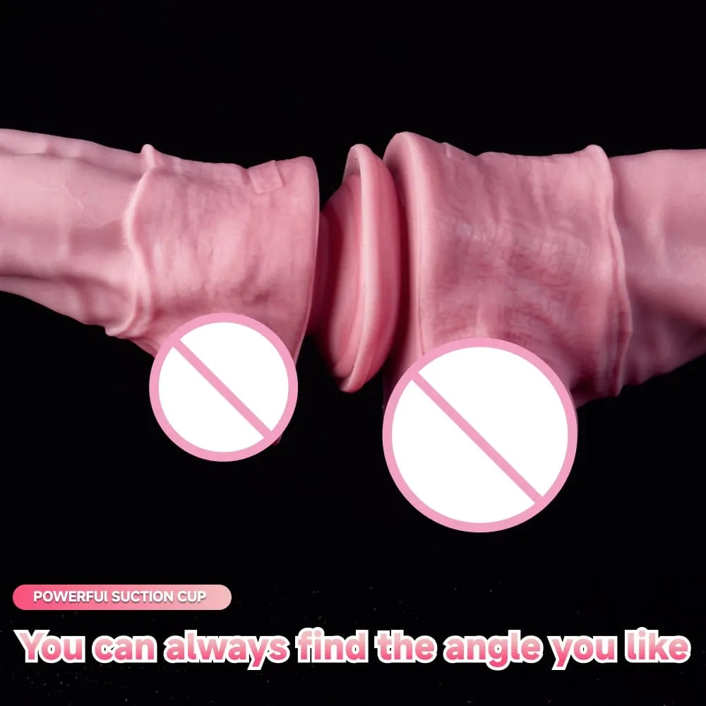 Oieffur cheval gode pour femmes platine Silicone énorme gode avec ventouse Massage Anal Vaginal gros pénis jouets sexuels pour adulte — image 5