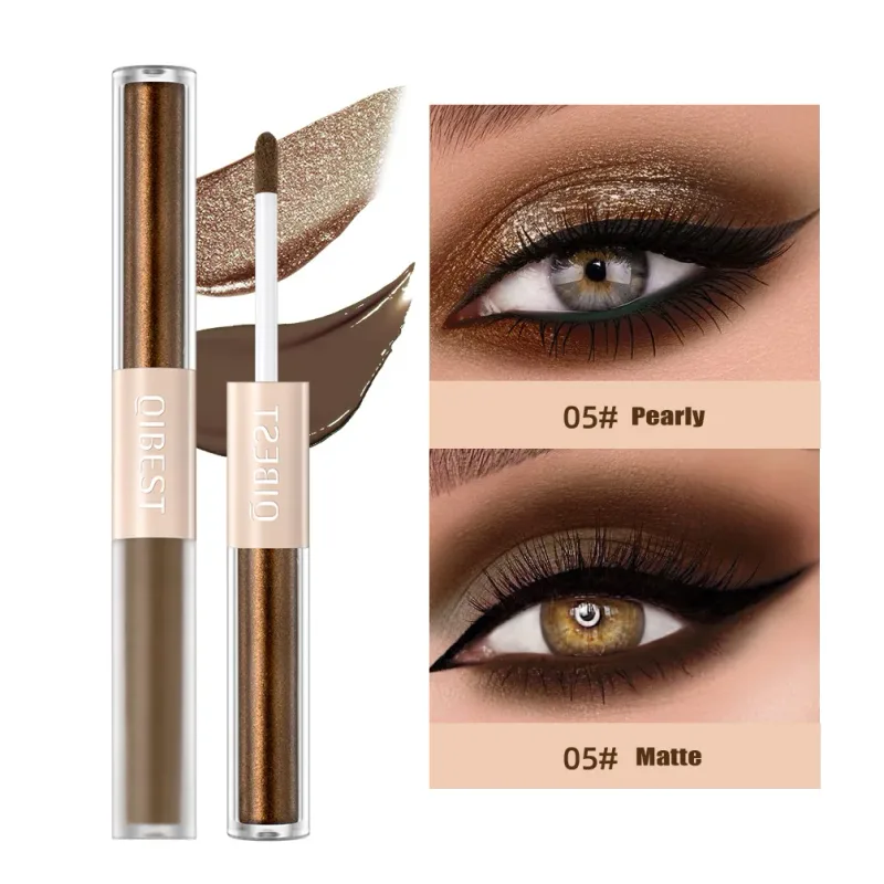 2 In 1 Stick Pearly Matte Eyeshadow Cream Smooth Nude Eye Makeup Liquid Contour Shadow Stick Waterproof Shimmer High Light Pen — image 12