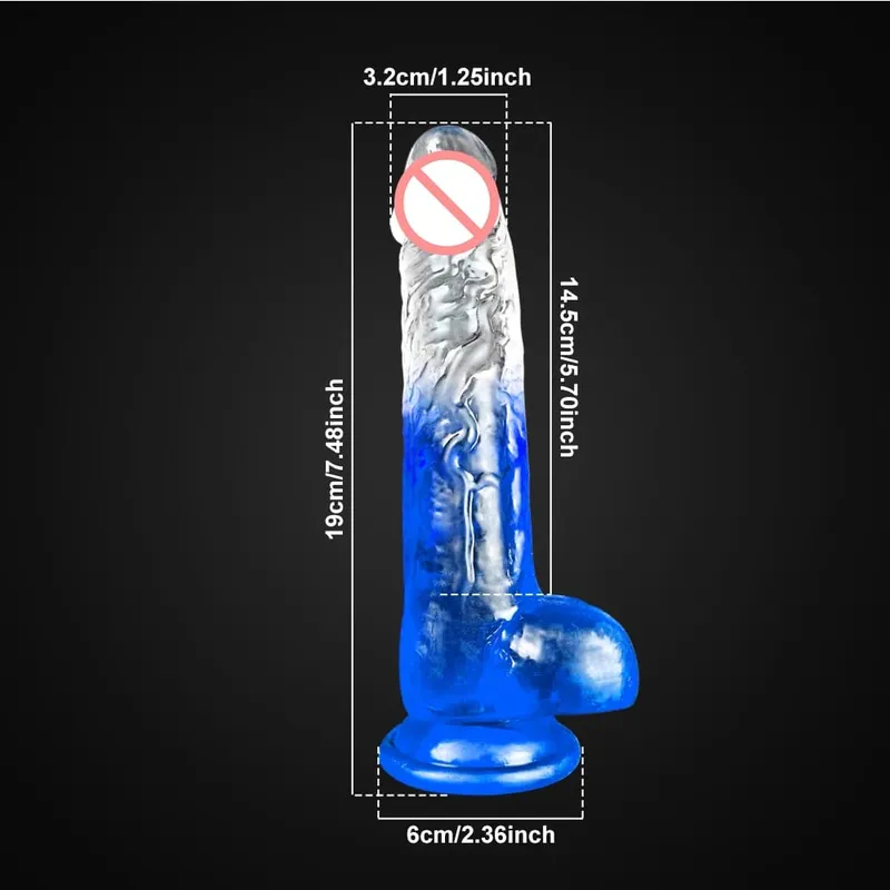 Multi Size Transport Dildo for Women Realistic Silicone Fake Dick Female Masturbator with Suction Cup Dildo Sex Toy for Women — image 17