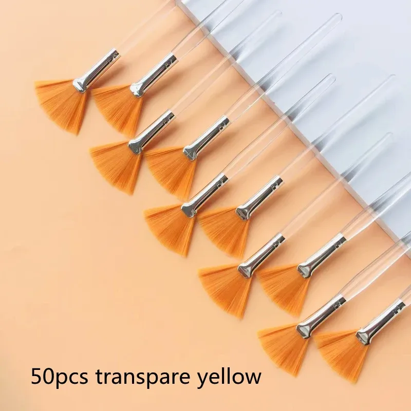 10/20/50pcs Fan Shape Facial Mask Brush Multifunctional Makeup Brushes Essential Oil Women Facial Body Beauty Makeup Tools Brush — image 14