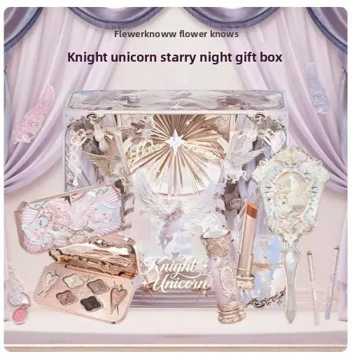 Flower Knows Unicorn Vintage Eyeshadow Palette Blush Highlighter Lipstick Cute Girly Cosmetics for Women — image 2