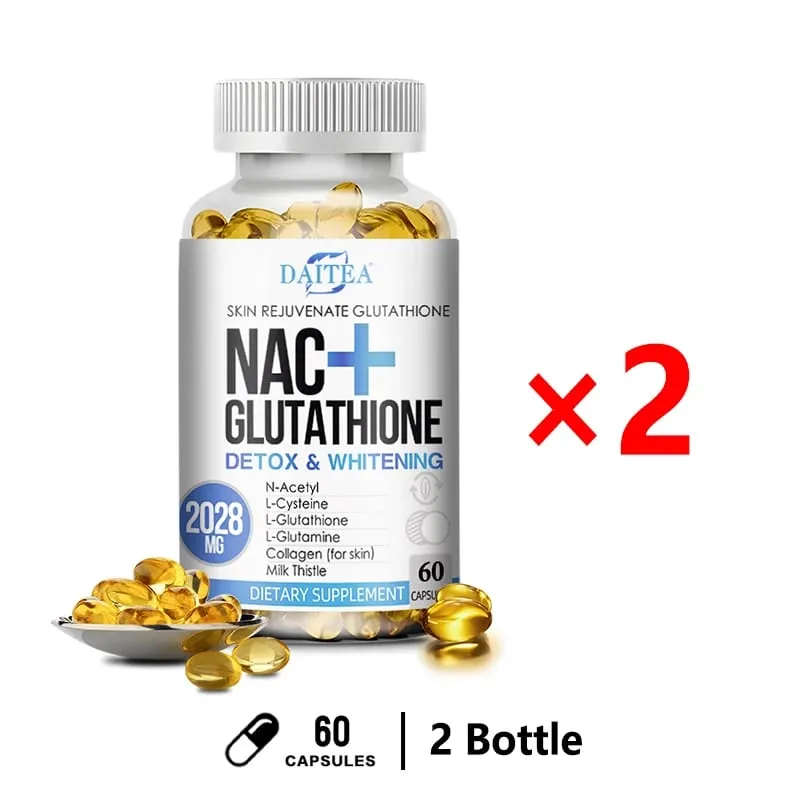 NAC-kiegészítő L-glutation intracelluláris antioxidáns komplex – elősegíti a tisztító méregtelenítést és helyreállítást Csökkenti a liposzómát — image 9