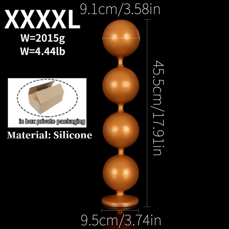 Super Lunghe Palline Anali Spina Anale Massaggio Prostatico Grande Butt Plug Palline Vaginali Stimolazione Anale Tirare Tallone Dildo Profonda giocattoli del sesso anale — image 14