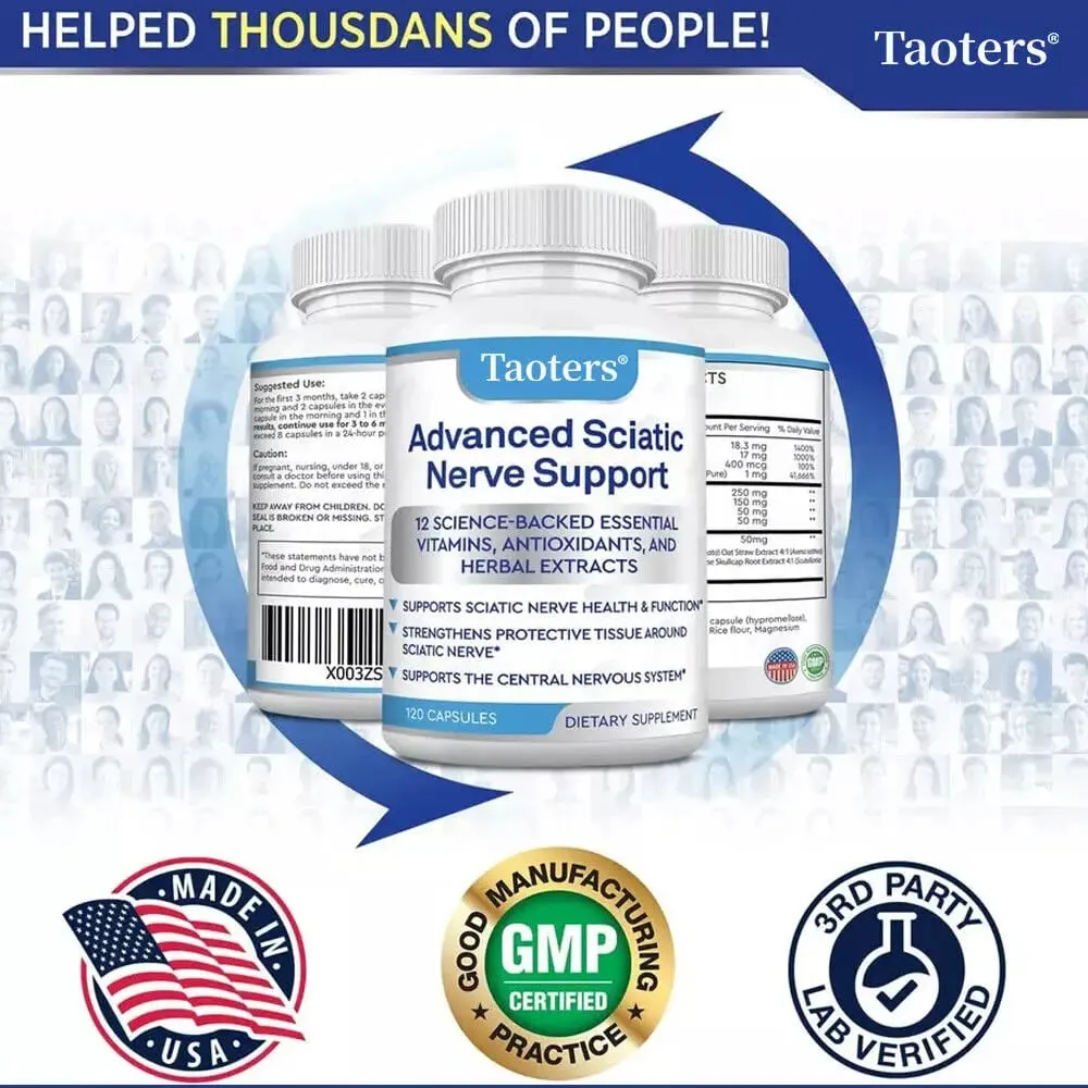 Advanced Sciatica Support Relief: Alpha Lipoic Acid Vitamins Benfotiamine - Sciatica Supplements