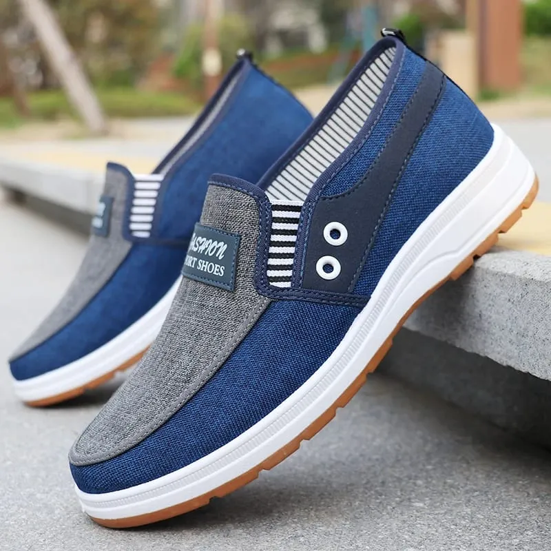 Men's Fashionable Solid Knitted Running Shoes - Lightweight Breathable and Non-Slip - Perfect Sports Shoes for Outdoor Adventures