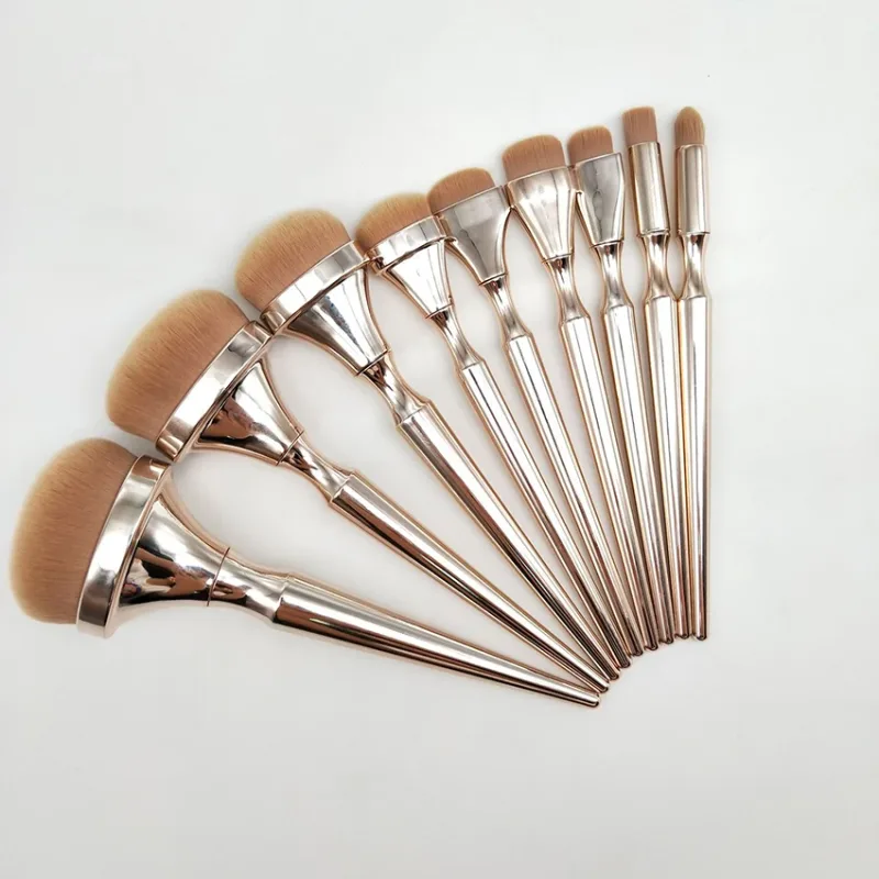 British Generation's new Iconic London HD high-definition facial makeup brushes set 9pcs foundation concealer brush — image 3