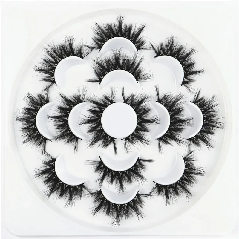 7/10 Pairs 3D False Eyelashes Naturally Long Thick Eyelashes 20mm Dramatic Eyelash Extension Sexy Eye Makeup Eyelash Cosmetics