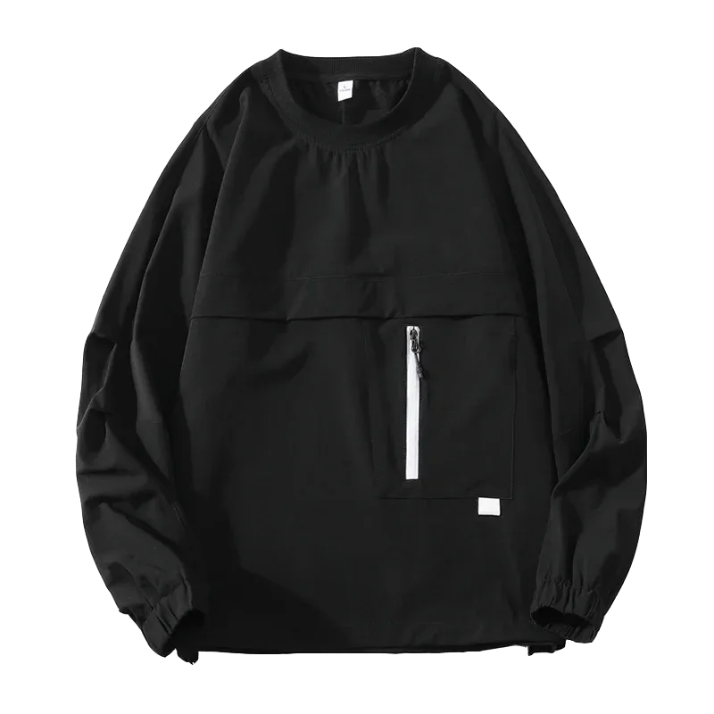 Casual Men's Lightweight And Breathable Pullovers Spring Summer Nylon Pull On Hoodies Streetwear Solid Top Sweatshirts Clothing — image 5