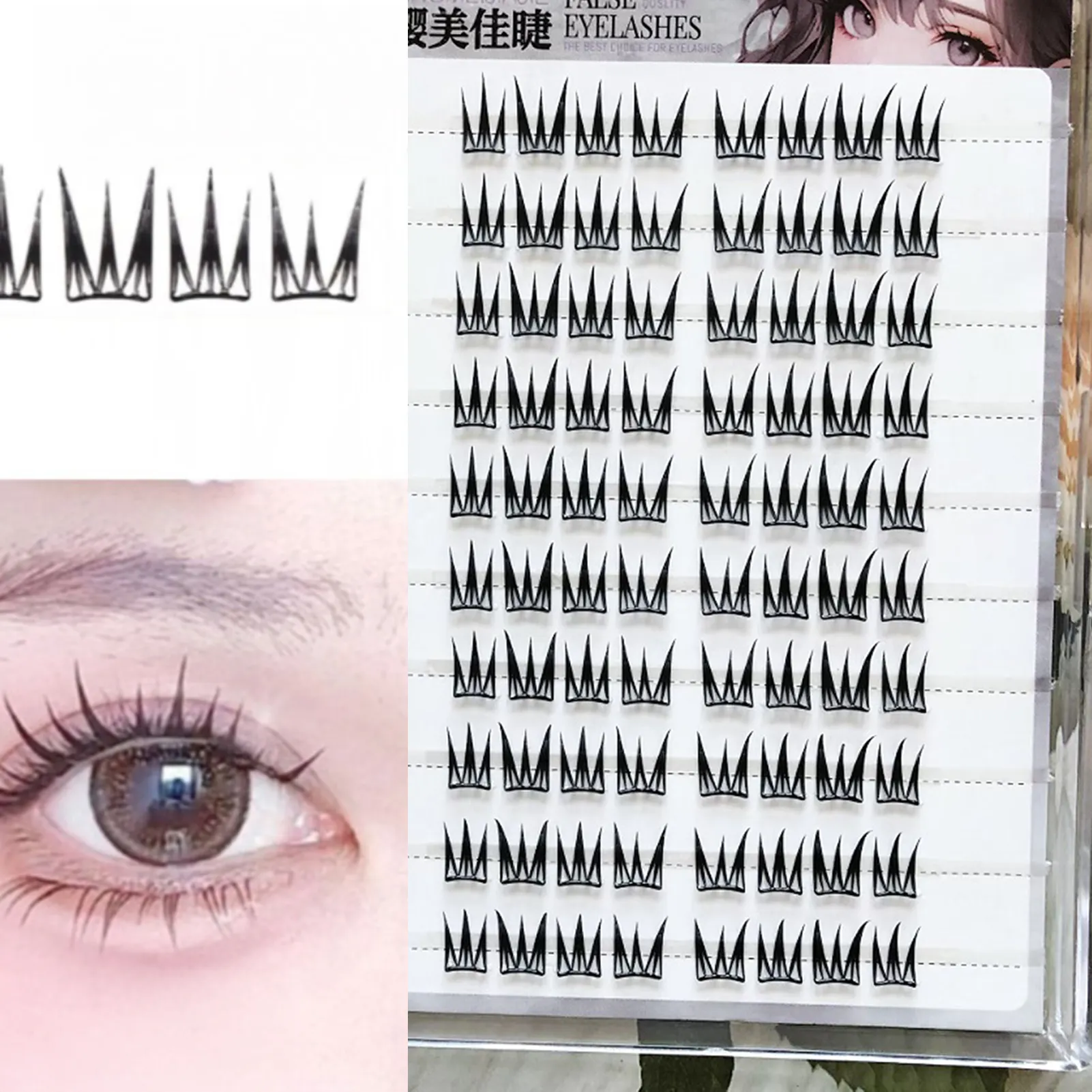 Extensions de faux cils au Volume moelleux, boucles naturelles en forme de V, grande capacité, usage quotidien, maquillage parfait pour les yeux des femmes — image 6