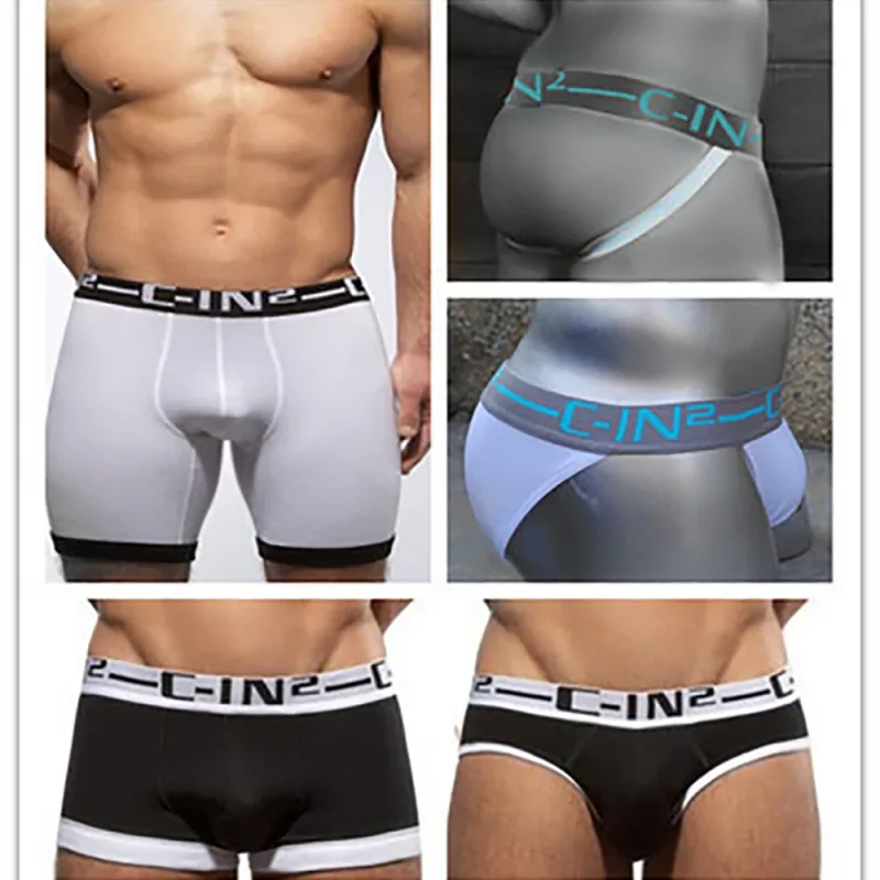 New Arrival Men's Underwear Vintage Breathable Cotton Underpants Beach Style Boxer Low Waist T-back Fashion Briefs For Male — image 5