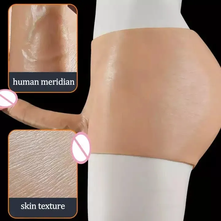Realistisk ihålig känsla Silikonhud Dildo Byxor mjuk penisärm för par Strapon Sexleksaker kuk män gay18 Trosor Lesbisk — image 5