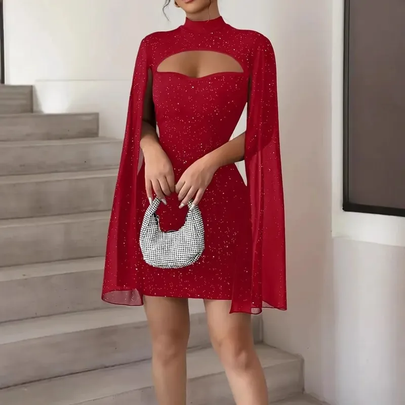 Frauen Paket Hüfte Mini Kleid Neue Frühling Sommer Fahsion Elegante O Neck Feste Beiläufige Urlaub Party Kleider Für Frauen robe Femme — image 6