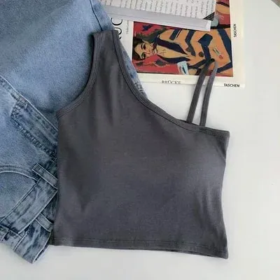 Knitted Binder Chest Woman Tank Tops Spaghetti Strap Corset Crop Camis With Built in Bras Korean Fashion Woman Tanks Camisole — image 45