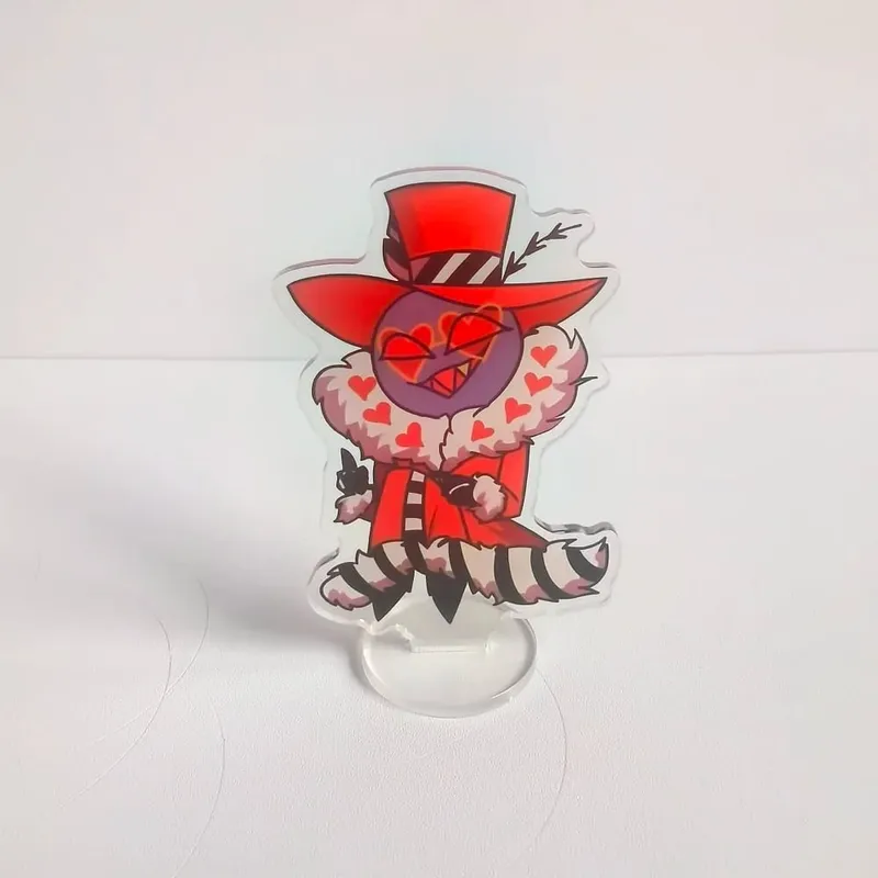 Anime Hazbin Hotel Alastor Morningstar Cosplay Stand Acrylic Cartoon Figure Standing Birthday Gifts Bag Decor Collection