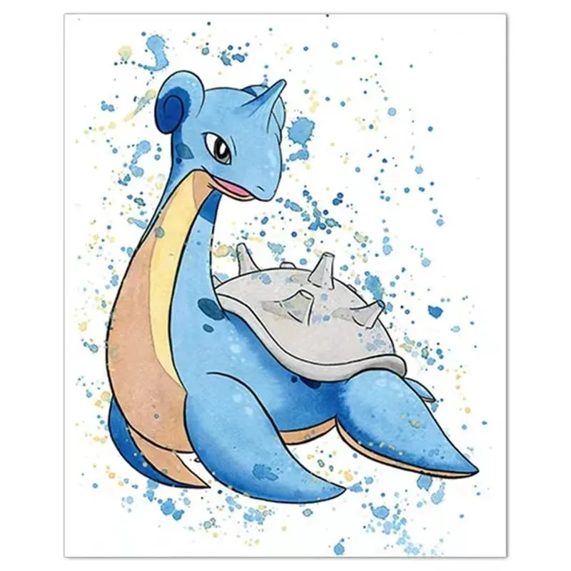 Anime Pokemon Canvas Painting Bulbasaur Charmander Squirtle Poster and Print Watercolor Wall Art Picture Home Decor Kids Gifts — image 9