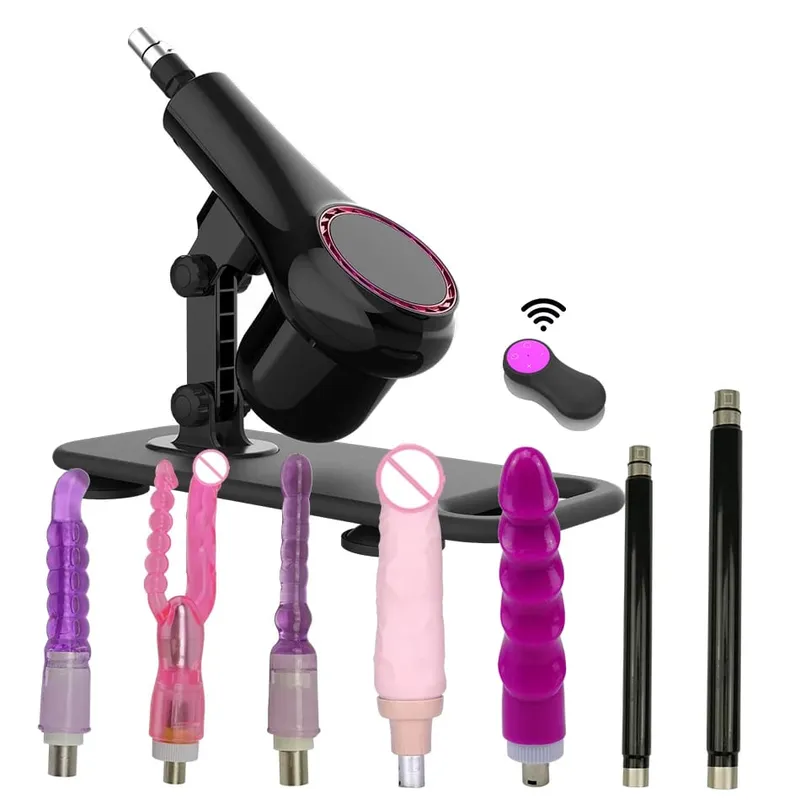 sex machine thrusting love machine automatic telescopic vibrator with Different Dildo Attachments Toys Sex toys — image 29