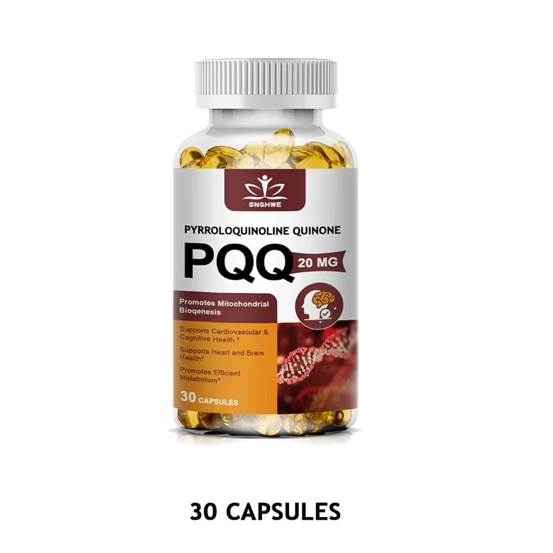 PQQ 20 Mg Capsules|for Vascular Heart & Joint Function|May Help With Decreased Sleep&Cognitive Function Brain Supplements