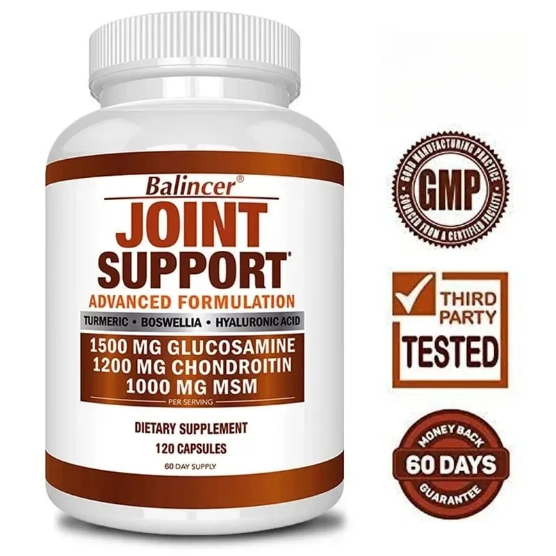 Glucosamine Chondroitin Turmeric Msm Boswellia - Joint Relief and Anti-Inflammatory Support Supplement 120 Capsules — image 2