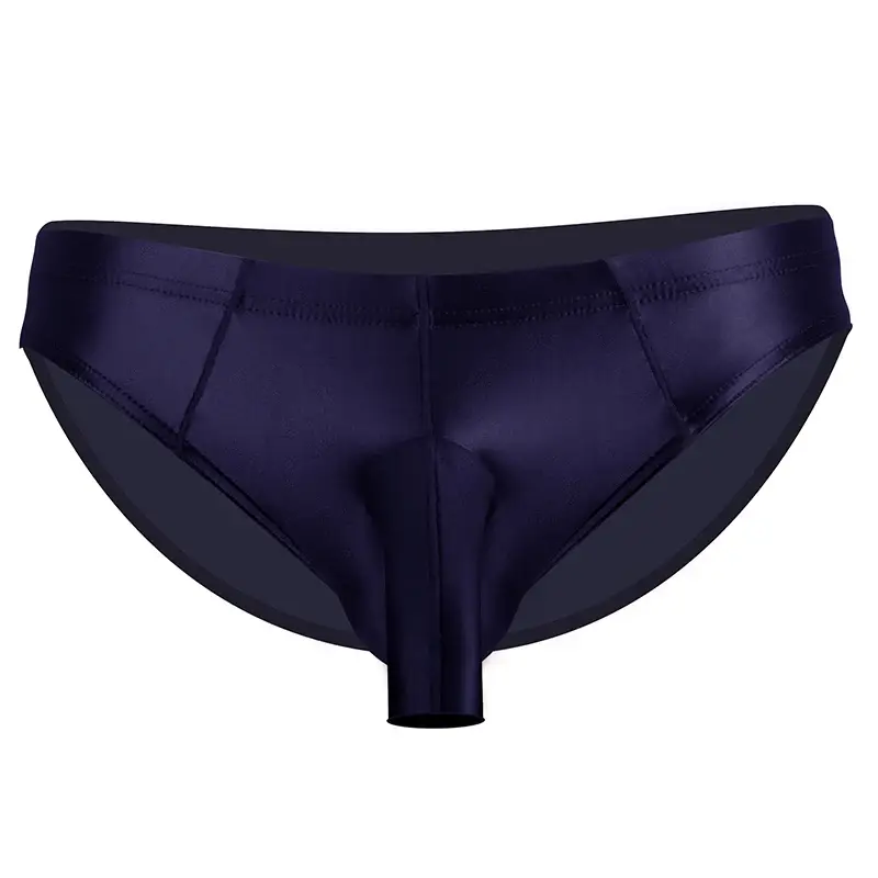 Men's glossy underwear open Pouch Panties Men Smooth Underwear Lingerie Hip Lifting High Elastic Bikini Briefs gay underwear — image 9