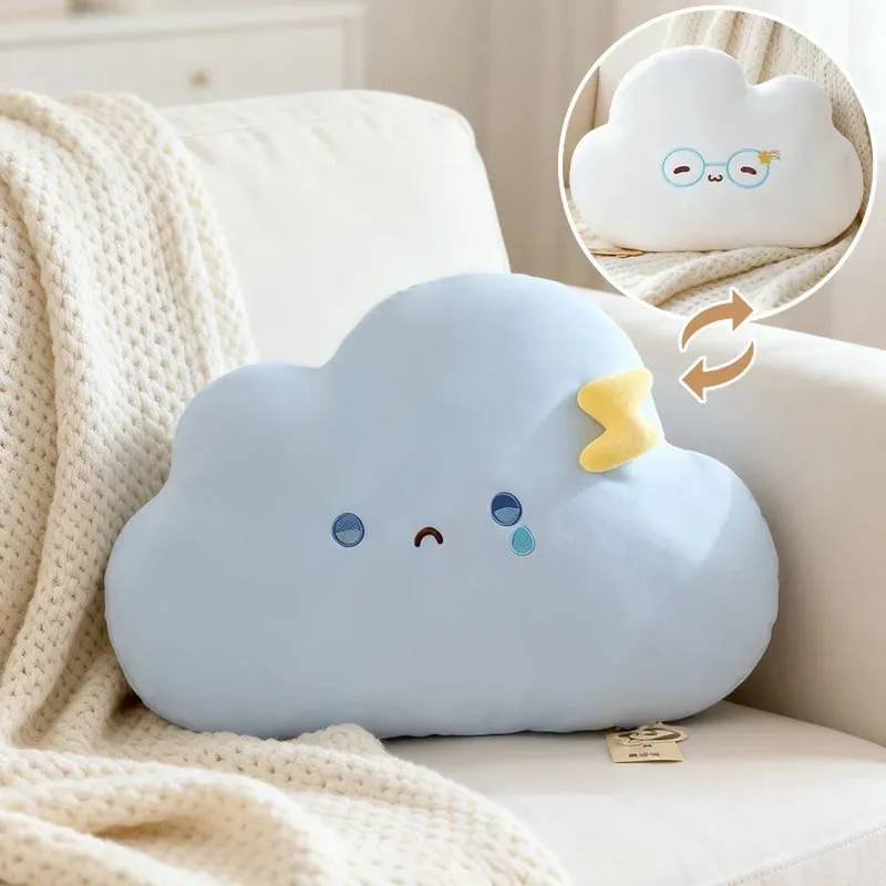 Creative Weather Series Rainbow Cloud หมอน Plush นุ่มน่ารักการ์ตูน Kawaii ตุ๊กตาตุ๊กตาเด็กโซฟาเบาะตกแต่งบ้าน — image 11