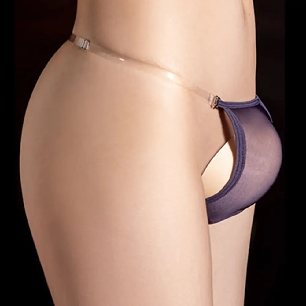 Cuecas masculinas transparentes e brilhantes com óleo – tangas e roupas íntimas brilhantes, lingerie sensual — image 5