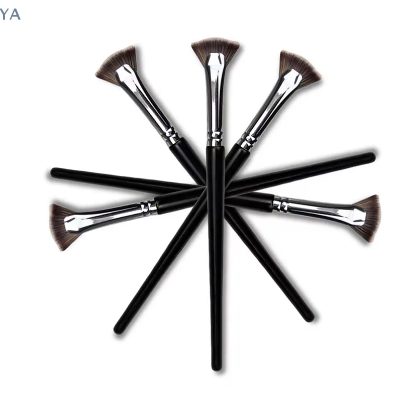 [Y]1 PC Vifteformet øjenvippebørste Blød, der falder ikke Skønhed Øjenvippe Makeup Børster Mascara Highlighter Powder Smudge Tool
