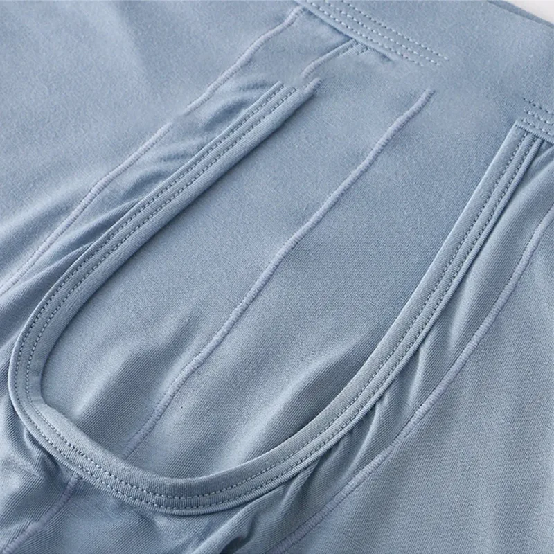 2PCS Mens Long Legs Underwear Separate Ball Pouch Breathable Comfort Sport Seamless Boxer Trunks Shorts Calzoncillo Hombre — image 9