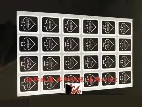 3 Sheets Original Bicycle Playing Card Case Seal Sticker Magic Trick 24 On 1 Sheet 3 Colors Magia Magie Magicians Accessory