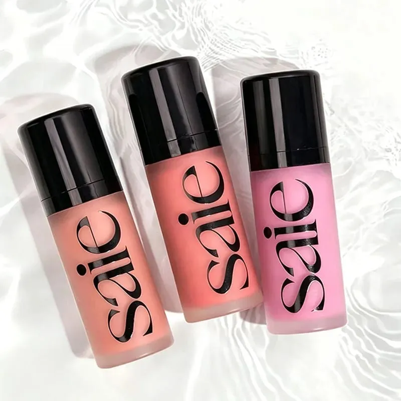Saie Hydrating Dewy Liquid Blush Buildable Luminous Multi-Use Cheek & Lip Tint Suitable for All Skin Types Natural Facial Makeup — image 2