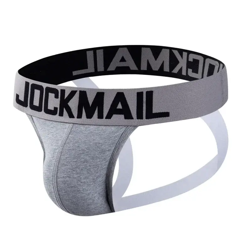 6PCS/Lot Fashion Breathable Cotton Mens Jockstrap Underpants G String Thongs Men Underwear Lingeries for Gay Calzoncillo Hombre — image 7