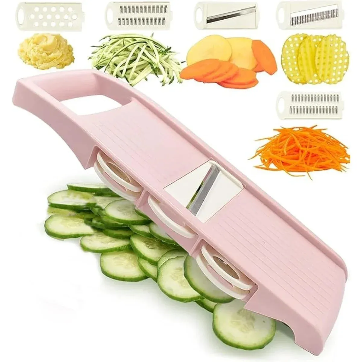 5 in 1 Mandoline Slicer for Kitchen Vegetable Slicer Multi Blade Potato Chip Vegetable Cutter vegetable slicer potato cutter — image 2