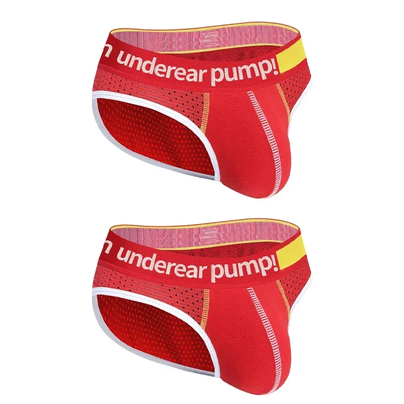남자의 낮은 허리 슬리밍 메쉬 팬티 U 볼록한 주머니 탄성 허리띠 통기성 다채로운 Jockstrap 속옷